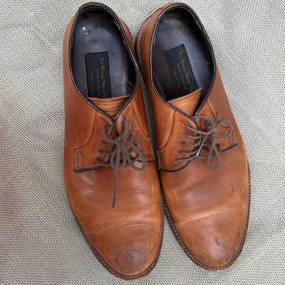 To Boot New York Adam Derrick Brown Leather Oxoford Shoes 13 - Picture 1 of 5